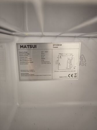 Fryser MATSUI MTF34W18E