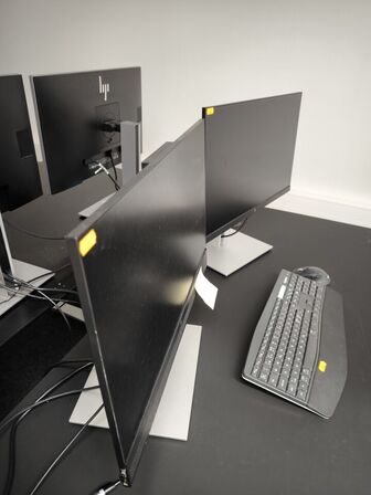 2 stk. computerskærme HP 24" 