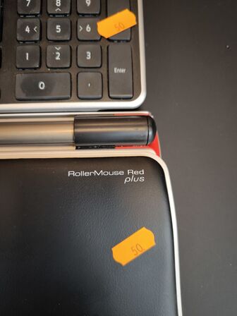 Ergonomisk mus CONTOUR Rollermouse Red Plus og tastatur 