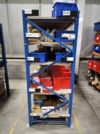 3 stk Lagerreol uden indhold