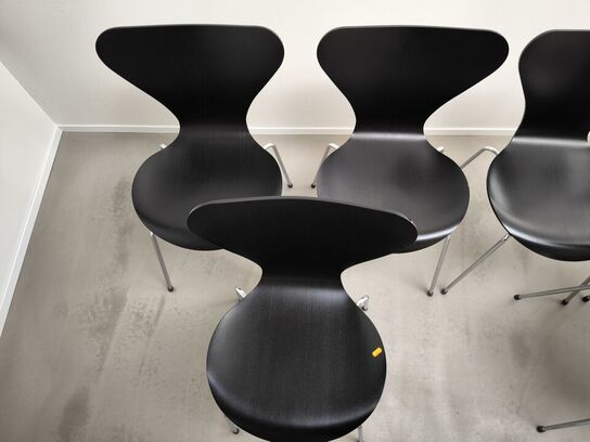 6 stk. spisebordsstole FRITZ HANSEN AJ 3107