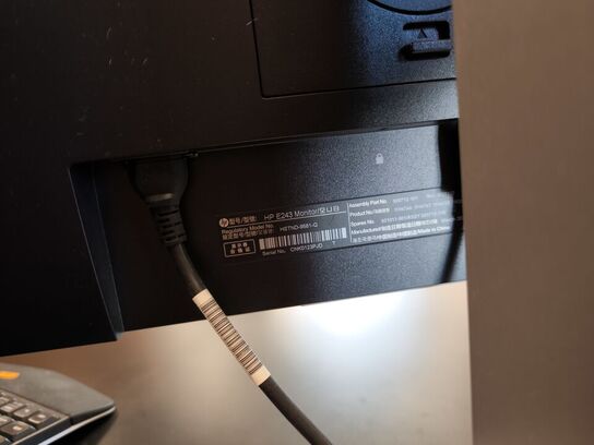 2 stk. computerskærme HP E243d 24"