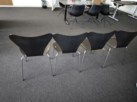 4 stk. Spisebordsstol FRITZ HANSEN AJ 3107