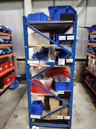 3 stk Lagerreol uden indhold