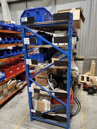 3 stk Lagerreol uden indhold
