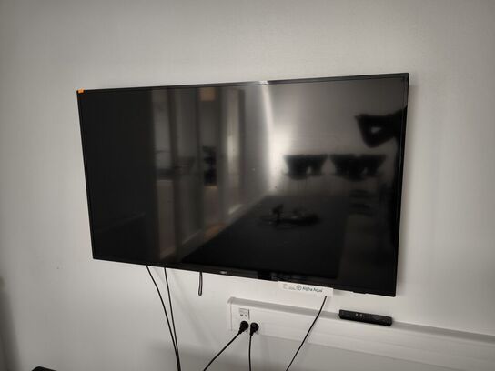 TV PHILIPS 65" med vægbeslag og fjernbetjening