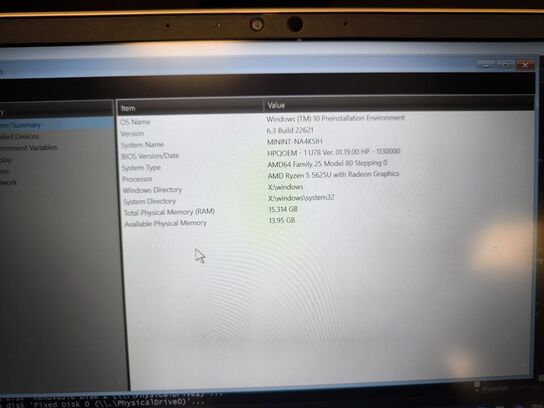 HP Probook AMD Ryzen 5 5625U 16gb 240 gb