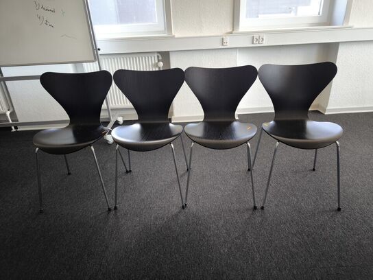 4 stk. Spisebordsstol FRITZ HANSEN AJ 3107