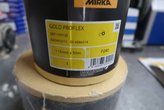 2 Mirka sandpapir P240 & P100 - 50 meter i hver rulle