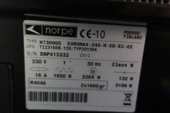 Kølemontre NORPE H73000S uden indhold