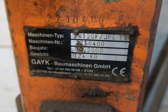 Maskindonkraft GAYK VR120F/JPE 140