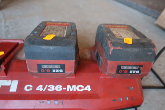 Multilader HILTI C 4/36-MC 4 med 2 stk. batterier HILTI