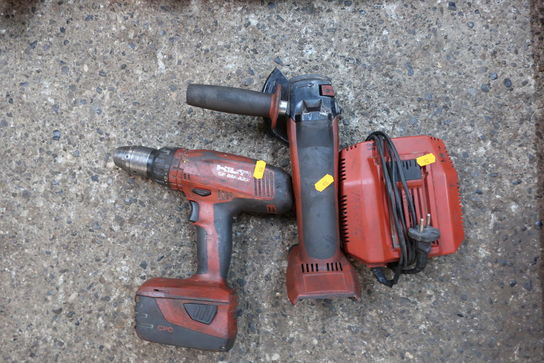 Akku bore/skruemaskine HILTI SF 8M-A22, akku vinkelsliber HILTI AG 125-A22