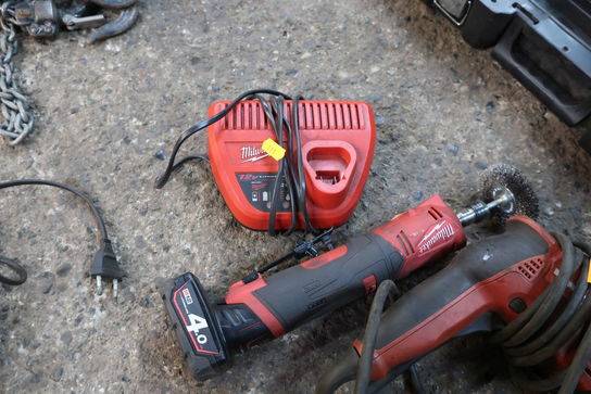 Akku ligesliber MILWAUKEE M12 FDGS, slagboremaskine HILTI ST1800