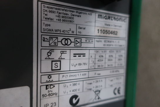 Svejseværk MIGATRONIC Sigma MPS 401C2W