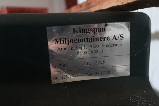 Miljøcontainer KINGSPAN 1225L