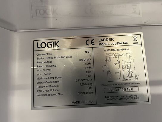 Køleskab LOGIK LUL55W14E