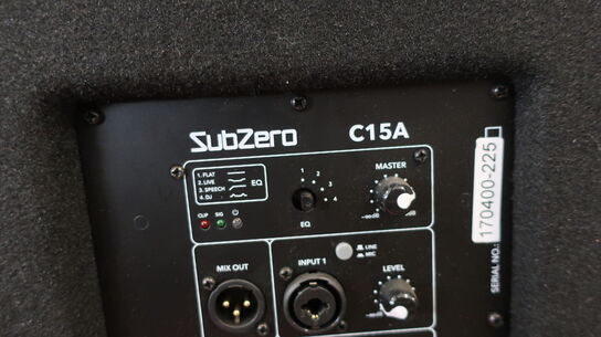 Aktiv højtaler SUBZERO C15A