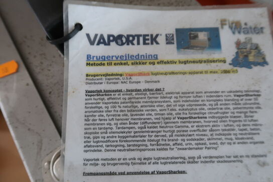 Ozon- og kemikaliefrit lugtneutraliseringssystem VAPORSHARK