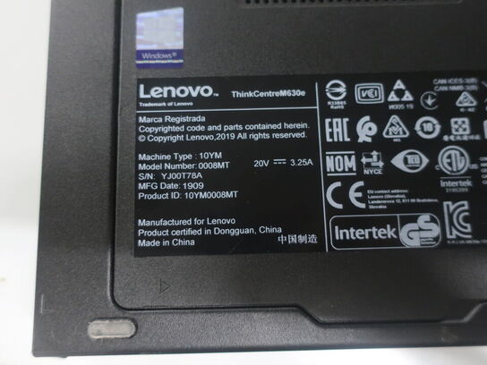 Lenovo ThinkCenter Intel i3-8145U/4GB/120GB