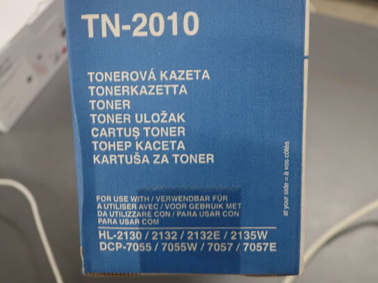 Org. BROTHER toner (sort) til laserprinter - TN-2010