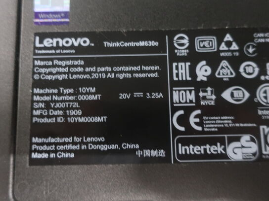 Lenovo ThinkCenter Intel i3-4130T/4GB/120GB