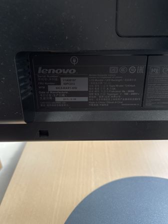 2 stk. monitor LENOVO 24"