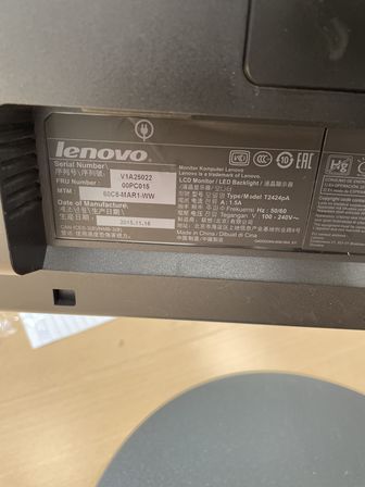 2 stk. monitor LENOVO 24"