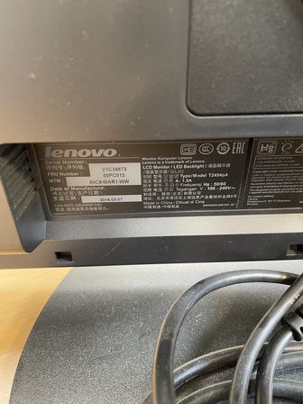 2 stk. monitor LENOVO 24"