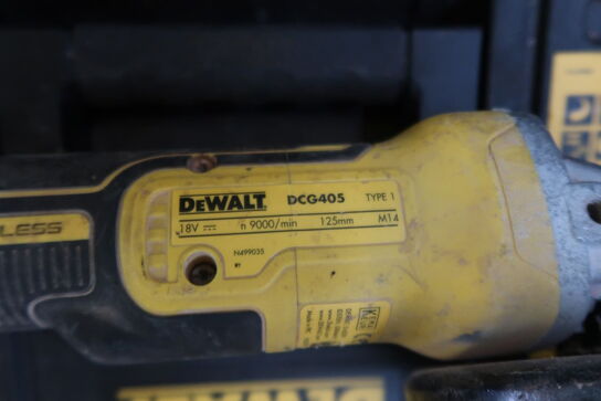 Akku vinkelsliber, DeWalt DCG405