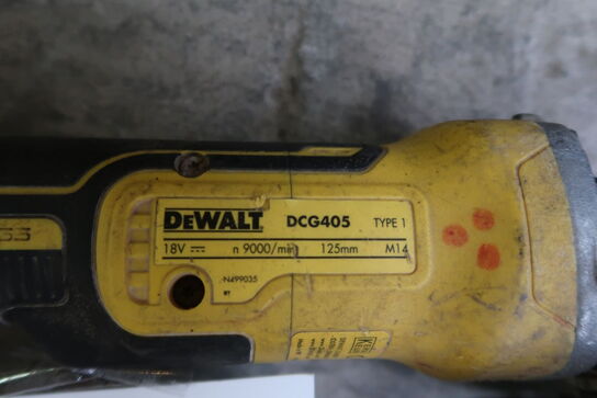 Akku vinkelsliber, DeWalt DCG405