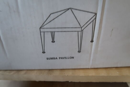 Pavillon hvid 3x3 m