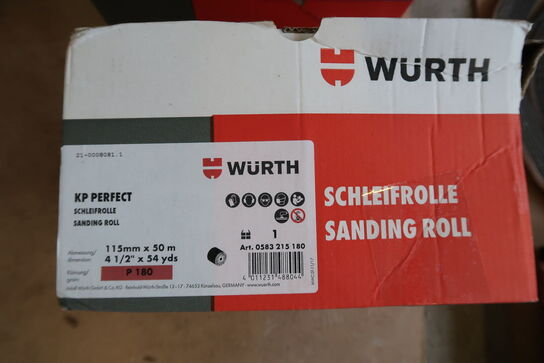 Wurth Dry Abrasive Paper Roll, Wood KP Perfect