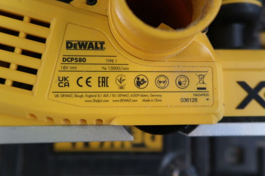 Akku Høvl, Dewalt DCP580N