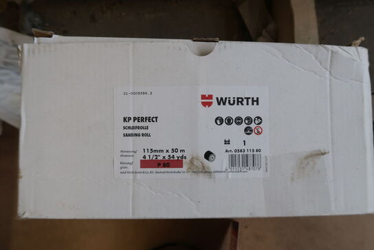 Wurth Dry Abrasive Paper Roll, Wood KP Perfect