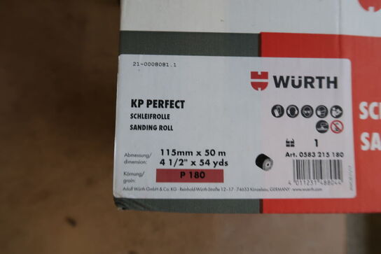 Wurth Dry Abrasive Paper Roll, Wood KP Perfect