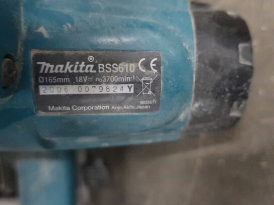 Akkuværktøj MAKITA 18V rundsav BSS610 + Skruenøgle DHP486