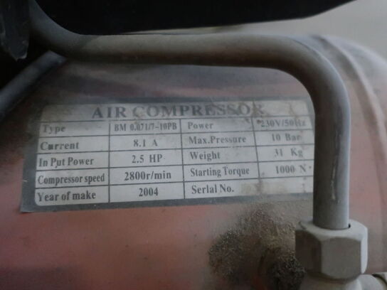 Kompressor AIR BOSS HP 2.5 - 10 bar