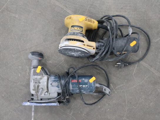 Elværktøj 220V DEWALT sliber D26453 + BOSCH stiksav GST 85P