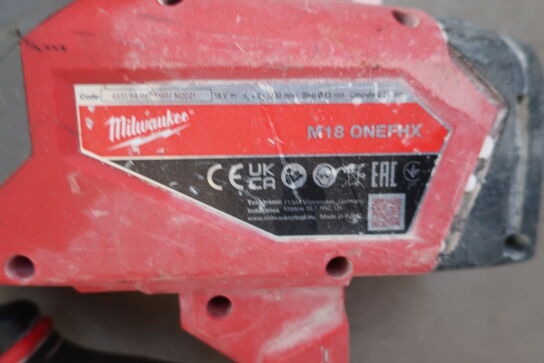 2 stk. akku-borehammer MILWAUKEE M18 ONEFHX u. batteri