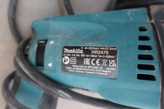 2 stk. borehammer MAKITA HR2470