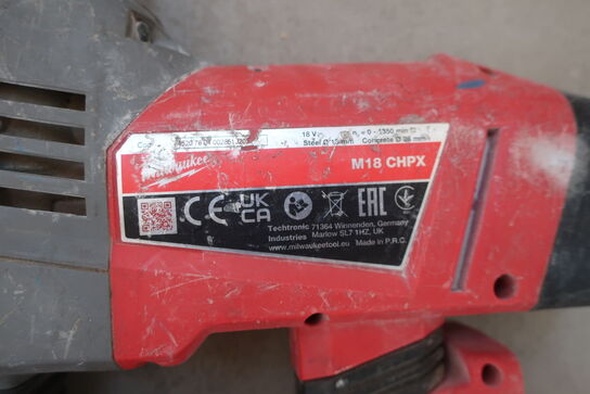 1 stk. akku-borehammer MILWAUKEE M18 samt PLH20