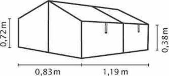 2 stk Gaia jumbo drivhusstel til pallerammer m.m.