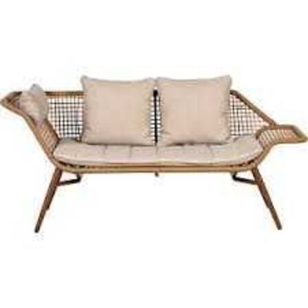 Lissabon loungesofa inkl. hynde - natur