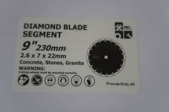 20 stk. Diamantklinger 230mm (Segment)