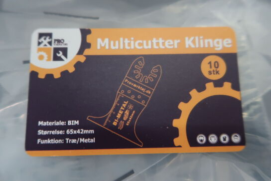 500 stk. Kinger til multicutter 65mm Bi-metal