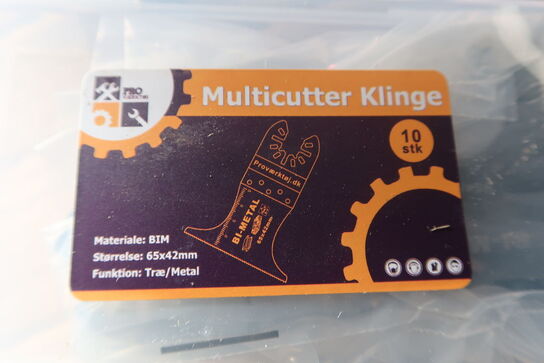 500 stk. Klinger til multicutter 65mm Bi-metal