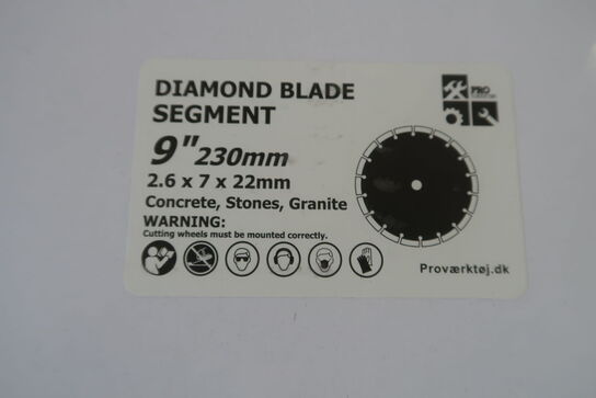 40 stk. Diamantklinger 230mm (Segment)