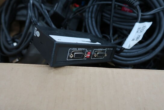 10 stk. Videodistributioner VGA/DVI EXTRON m.fl. (momsfri)