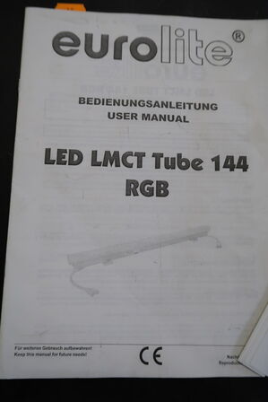 5 stk. LED tubes EUROLITE LED LMCT 144 RGB